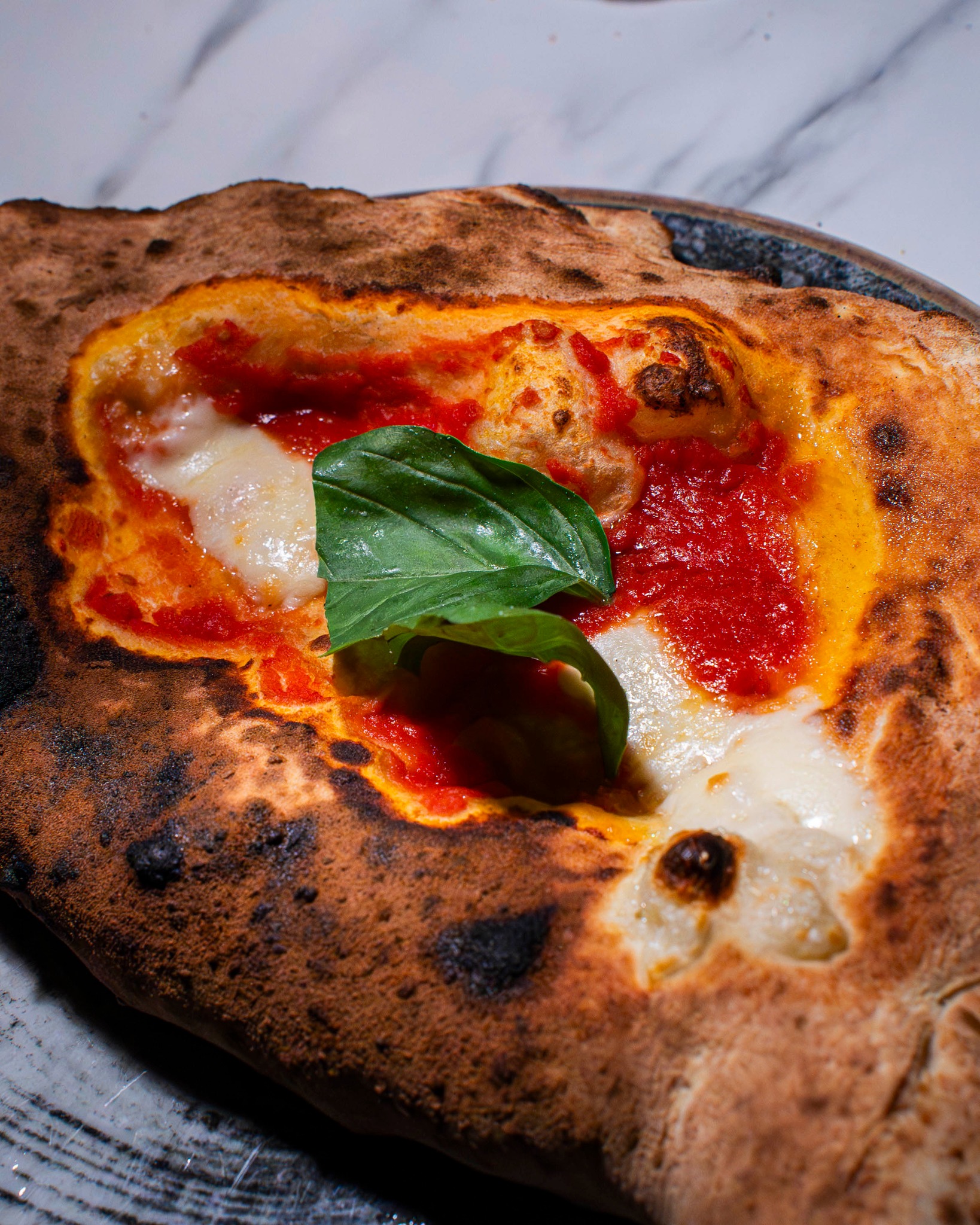 Pizza Margherita in Cottura